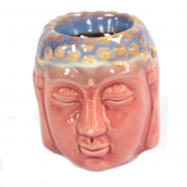 Buddha Oil Burner - Rose & Teal - Click Image to Close